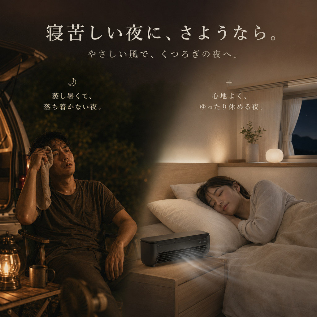 BreezeFlex™ 壁掛け・卓上2WAYミスト冷風機 — 工事不要・リモコン付き