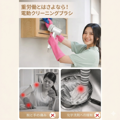 SpinClean™ 高速回転電動ブラシ