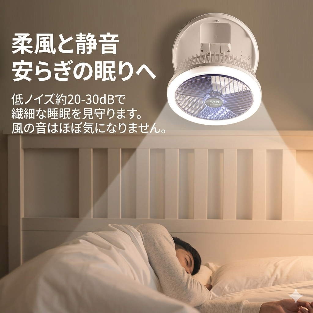 LumiFan™ 卓上ポータブルファン