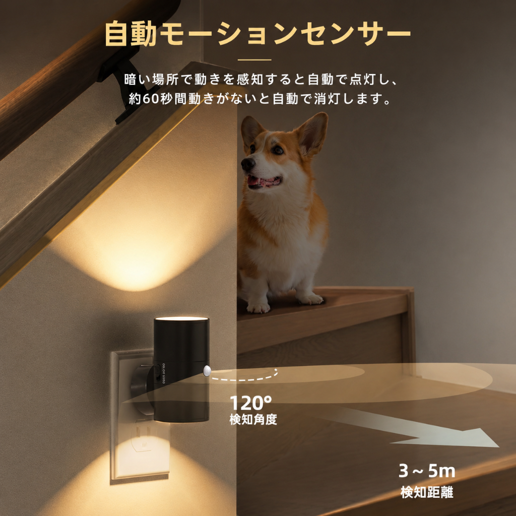 AmbientLite™ センサー付きLEDナイトライト